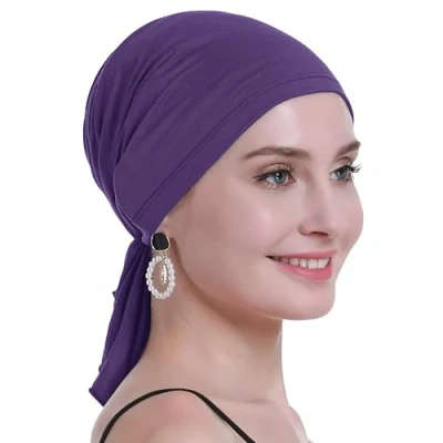Abbildung von osvyo Bambus Chemo Kopftuch für Frauen mit Haarausfall Krebspatienten Kopfbedeckung Turban in Versiegelter Verpackung