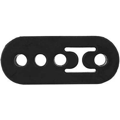 Abbildung von Auto Auspuff Aufhaenger Buchse, Fydun Universal Car Rubber Endrohr Halter Hanger Insulator 4 Holes Auspuffhalterung Auspuffgummilager (Schwarzer)