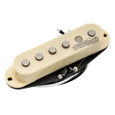 Abbildung von Wilkinson Vintage 60&#039;s Staggered Alnico 5 Single Coil Hals Tonabnehmer Pickup für Strat Style E Gitarre, Creme