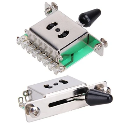 Abbildung von Fiorky 5 Wege Tonabnehmer Wahlschalter, Tonabnehmerschalter, Gitarren Kipphebelschalter, E Schalter, Saiteninstrumente, Gitarrenteile, Zubehör for ST SQ Gitarre