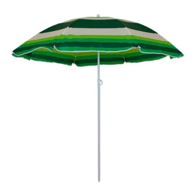 Abbildung von Master Grill &amp; Party Sonnenschirm JKB03, Garten Weiße und grüne Streifen JKB03