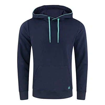 Abbildung von riverso Kapuzenpullover Herren Hoodie RIVEnno Regular Fit Longsleeve Sweatshirt mit Cross Over Kragen und Kängurutasche