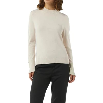 Abbildung von comma Feiner MIT Turtleneck Strickpullover, Damen, Größe: 36, Helles beige