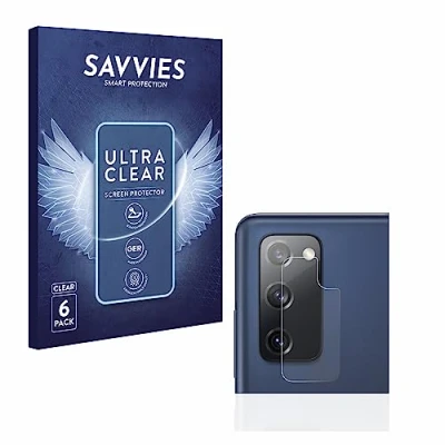 Abbildung von Savvies 6 Stück Schutzfolie für Samsung Galaxy S20 FE / 5G (Kamera) Displayschutz Folie Ultra Transparent