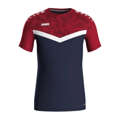 Abbildung von JAKO Unisex Kinder Iconic T Shirt, Marine/Chilirot, 116 EU