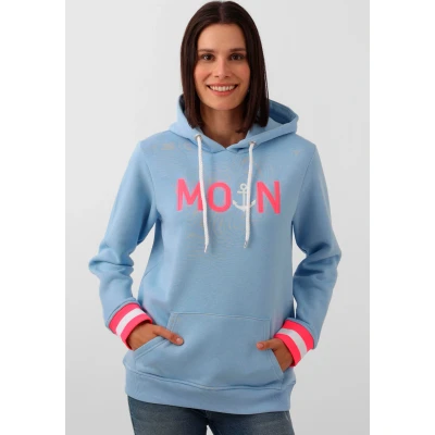 Abbildung von Zwillingsherz Kapuzensweatshirt &quot;Rahel&quot;, mit &quot;MOIN&quot; Schriftzug