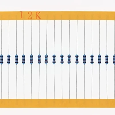 Abbildung von HUABAN 200 Stücke 0.25 Watts 1/4W 12K Ohm 1% Metallfilmwiderstand