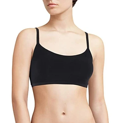 Abbildung von Chantelle SOFTSTRETCH, Bustier mit Soft Cups, Rundhalsausschnitt Spitzenrücken, Unnsichtbare Unterwäsche für Damen, Schwarz, XL