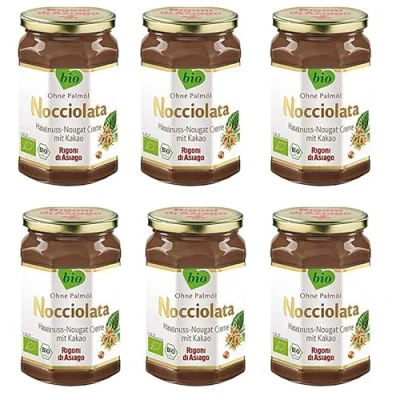 Abbildung von Rigoni di Asiago Nocciolata 6x 250g, Nuss Nougat Creme, Haselnusscreme ohne Palmöl, Creme Leckerer Brotaufstrich