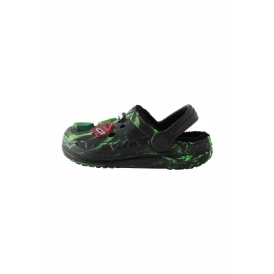 Abbildung von Next Minecraft Marble Regular FIT Hausschuh für Kinder, Größe: 35.5, Black green Schuhe