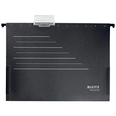 Abbildung von Leitz Alpha Hängetasche, A4 Format, Umweltfreundlich, Recycle Serie, Schwarz/Grau, 19220095