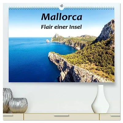 Abbildung von Mallorca Flair einer Insel (hochwertiger Premium Wandkalender 2025 DIN A2 quer), Kunstdruck in Hochglanz