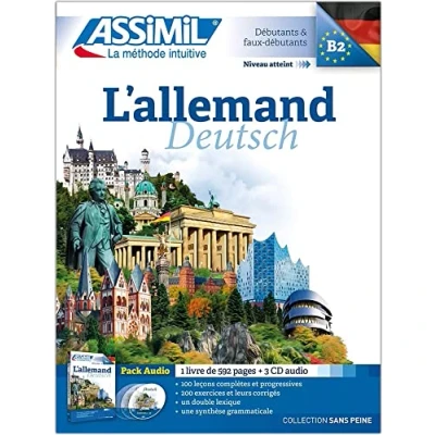 Abbildung von ASSiMiL L&#039;allemand Audio Sprachkurs Niveau A1 B2: Deutschkurs auf Französisch für Anfänger und Wiedereinsteiger, Lehrbuch + 3 CDs (Senza sforzo)