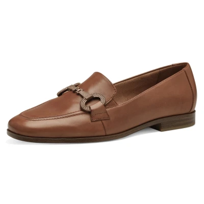 Abbildung von Tamaris Slipper, Damen, Größe: 39, Cognac Leder