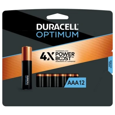 Abbildung von Duracell Optimum AAA Batteries 12 Count Pack Lasting Power Triple A Battery Alkaline AAA…