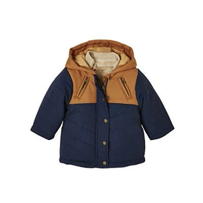 Abbildung von Vertbaudet 3 in 1 Jungen Baby Winterjacke, Recycling Polyester tannengrün 92/98