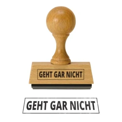 Abbildung von trendaffe Geht Gar Nicht Holzstempel Bürostempel
