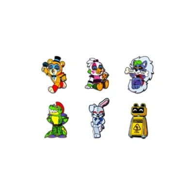 Abbildung von Youtooz Five Nights At Freddy&#039;s Security Breach Pin Set, Offiziell lizenzierte FNAF Pins, Sammlerbox enthält 6 Pins von Collection, Metall, kein