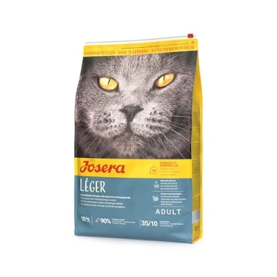 Abbildung von JOSERA Léger (1 x 10 kg) Adult Premium Trockenfutter für ausgewachsene sterilisierte oder übergewichtige Katzen Geflügel wenig Fett &amp; viel Protein weizenfrei Katzenfutter 1er Pack