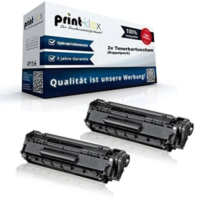 Abbildung von 2X Print Klex Tonerkartuschen kompatibel für HP Laserjet Pro MFP M126 nw M127 fn FP fw M128 Series Black Schwarz CF283 CF 283A Doppelpack Plus Serie