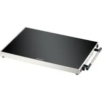 Abbildung von Warmhalteplatte WPR 407/E Gastro, Edelstahl, 400 Watt, Sicherheits Floatglas, stufenlos regelbar 40 105 C, Fläche 61 x 41 cm, für Behälter 1/1 GN Format, Ein /Ausschalter, Made in Germany