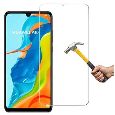 Abbildung von ino Schutzglas kompatibel mit Panzerglas Huawei P30 Panzerfolie Displayschutzglas Schutz Glasfolie Schutzfolie 9H Härte Displayglas