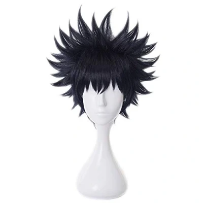 Abbildung von HIROAKIYA Megumi Fushiguro Wig, Cosplay Wig with Cap, Length approx.30cm