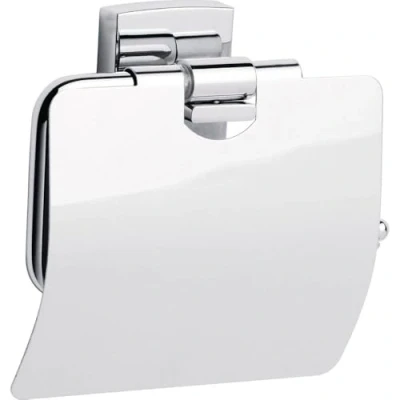 Abbildung von Tesa Toilettenpapierhalter Klaam Chrom inkl. Klebelösung