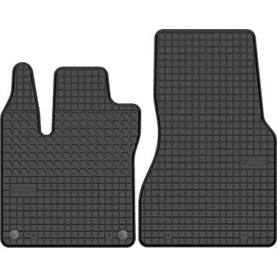 Abbildung von edecor Gummifussmatten Automatten Gummimatten Gummi Fußmatten für Renault Twingo III ab Bj. 2014 VORNE