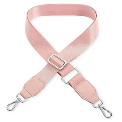 Abbildung von Schultergurt für Handtasche Laptoptasche Rosa [Metallfarbe: Silber] Länge verstellbar 89 142 cm Breite 3,8 Ersatz Gurt Band Schulterriemen Strap Umhängegurt