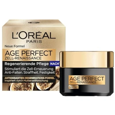 Abbildung von L&#039;ORÉAL PARIS Anti Aging Creme Age Perfect Zell Renaissance Nachtpflege Tiefenpflege 50ml, 1 tlg., zur Förderung der Zellregeneration