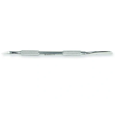 Abbildung von Gima Eckenheber für Nägel und Nagelhaut, doppeltes Ende, 2 verschiedene Funktionen, Rutschfester Griff, aus rostfreiem Edelstahl, Länge 13 cm.
