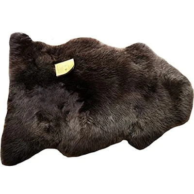 Abbildung von Reissner Lammfelle ungefärbtes naturbuntes Lammfell KOSA 80 BRA, Länge 80cm+, Mocca