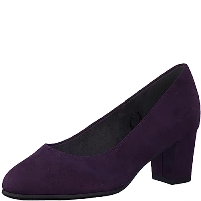 Abbildung von Jana Damen Pumps mit Blockabsatz Vegan, Violett (Purple), 39 EU