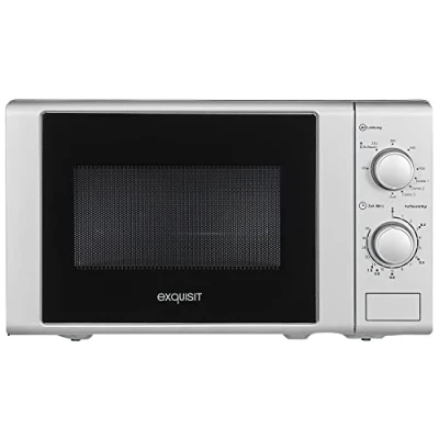Abbildung von exquisit Mikrowelle MW 900 030G silber, Grill, Mikrowelle, 20 l