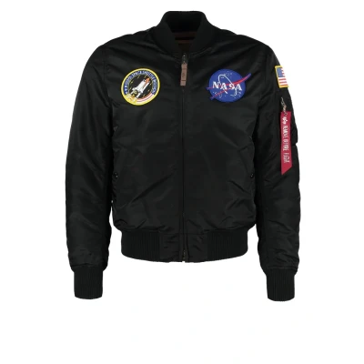 Abbildung von Alpha Industries MA1 VF NASA Bomberjacke, Herren, Größe: XXL, Black