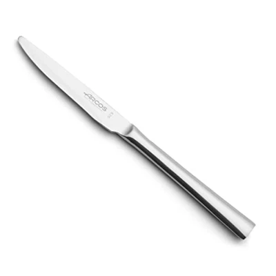 Abbildung von Arcos Serie Capri Dessertmesser Tafelmesser Monoblock aus einem Stück Edelstahl 80 mm Farbe Silber