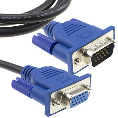 Abbildung von kenable Verluste Rauch Lszh 15 Polig VGA Monitor/PC/Laptop/TV Verlängerung Anschlusskabel Kabel 3 m [3 Meter/3m]