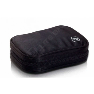 Abbildung von ELITE BAGS Phial Ampullarium schwarz thermoisoliert für bis zu 49 Ampullen geeignet Anordnung auf Vier Ebenen