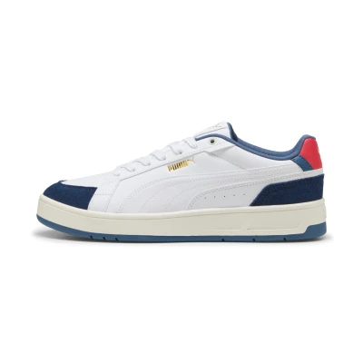Abbildung von Puma Court Classico Sport Sneakers Unisex Schuhe White/Persian Blue Größe: 37.5