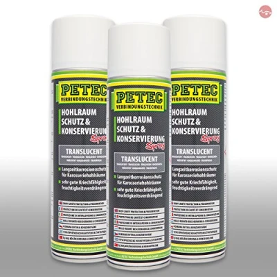 Abbildung von Petec_bundle 3X PETEC HOHLRAUMSCHUTZ und KONSERVIERUNG Spray Wachs Schutz 500 ML 73550