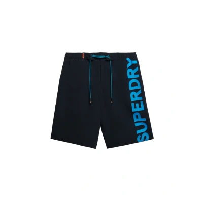 Abbildung von Superdry Board Badeshorts, Herren, Größe: Large, Eclipse navy