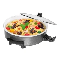 Abbildung von Clatronic Einzelkochplatte PP 3570 C 263656 Partypfanne mit Glasdeckel