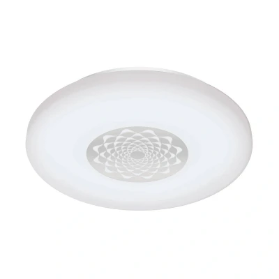 Abbildung von Eglo 900008 LED Wand /Deckenleuchte CAPASSO Z weiss, chrom H:7 Ø:34cm dimmbar 2700 6500K mit Connect Funktion