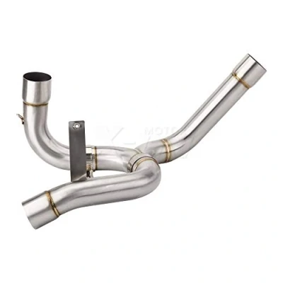 Abbildung von For Ducati Multistrada 1200 / S 2010 2011 2012 2013 2014 Slip on Motorrad Auspuff Middle Link Pipe Abgaskrümmer Verbindungsrohrsystem