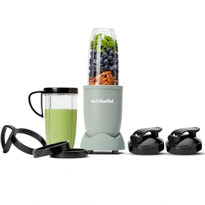 Abbildung von nutribullet Pro 900, Elektrischer Mixer, zerkleinerer, Smoothie Multifunktionsmixer, 900w leistung, 900ml und 710ml Becher, Matt Jade, NB910MAJD