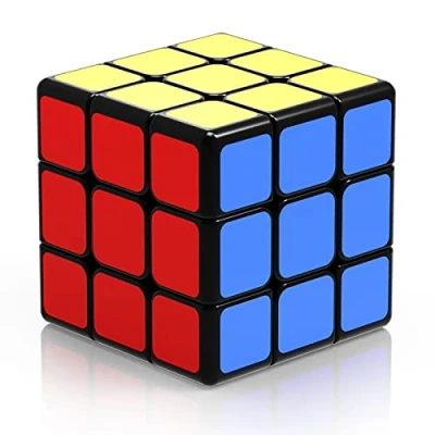 Abbildung von ROXENDA Zauberwürfel Speed Würfel Einfaches Drehen &amp; Glatt Spiel, Super haltbarer Aufkleber mit Lebendige Farben (3x3x3)