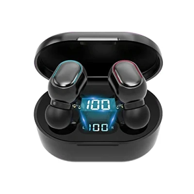 Abbildung von KASSTPO Bluetooth Kopfhörer,Kopfhörer Kabellos In Ear kopfhörer mit Mic,Hi Fi Stereo,Tastesteuerung,25 Stunden Spielzeit LED Anzeige,für Arbeit und Studium