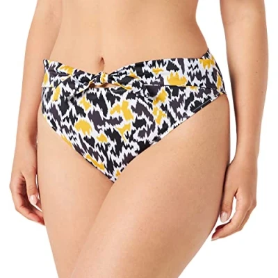 Abbildung von sloggi shore Damen Fancy Guppy High Leg Bikini Unterteile, Brown Dark Combination, S