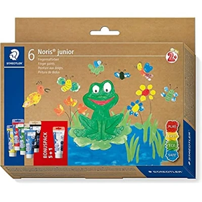 Abbildung von Staedtler Fingermalfarbe Noris Club 6 er Etui